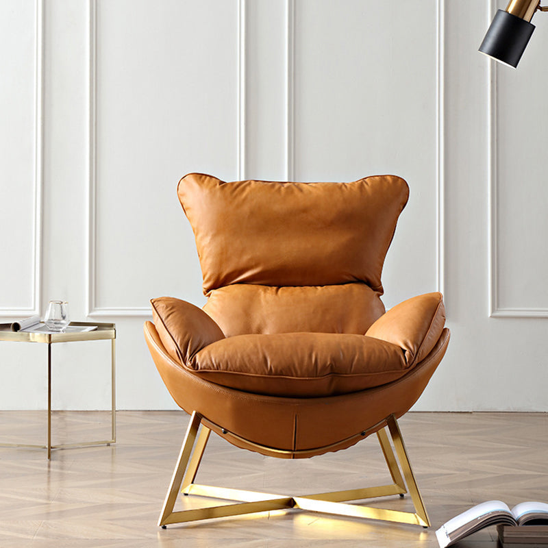 Faux Leather Accent Chair Armless Chair for Living Room, 29.52" Wide