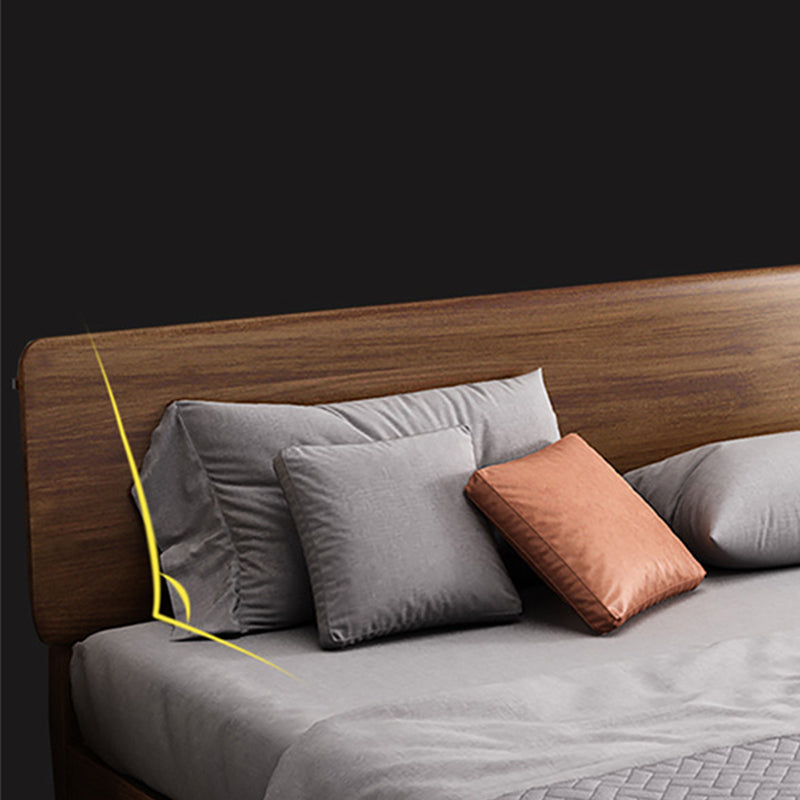 Traditional Headboard Standard Bed Solid Wood Bed with Custom Legs