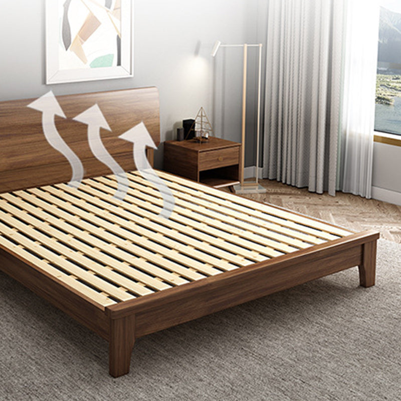 Traditional Headboard Standard Bed Solid Wood Bed with Custom Legs