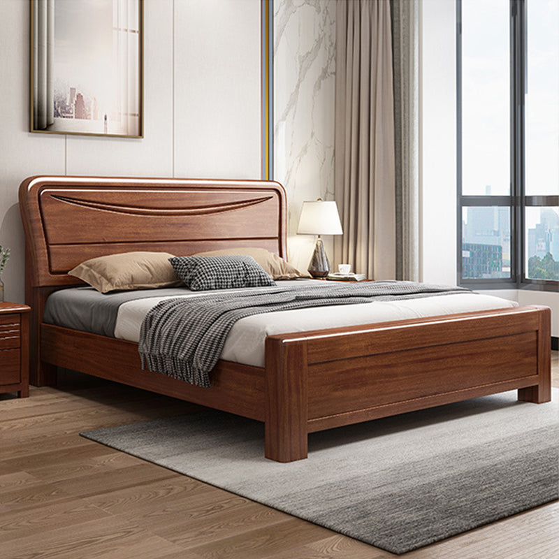 Traditional Headboard Standard Bed Adjustable Height Bed with Legs