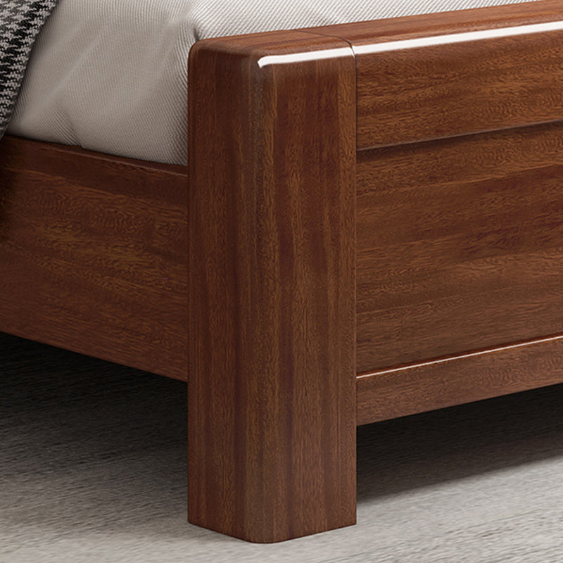 Traditional Headboard Standard Bed Adjustable Height Bed with Legs