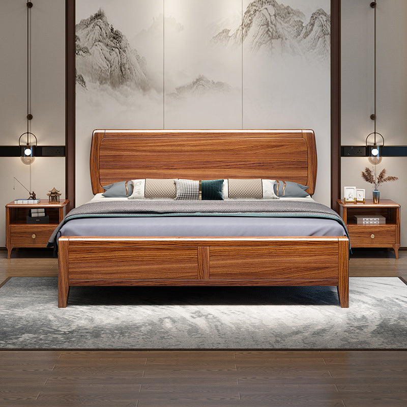 Traditional Headboard Standard Bed Footboard Bed with Custom Legs