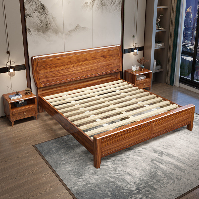 Traditional Headboard Standard Bed Footboard Bed with Custom Legs