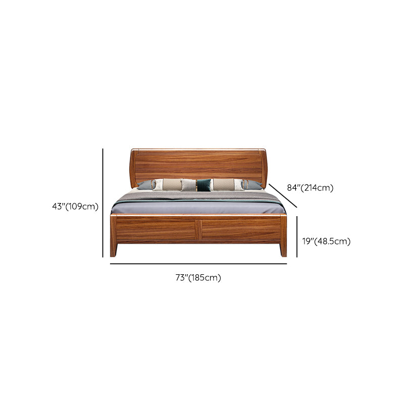 Traditional Headboard Standard Bed Footboard Bed with Custom Legs