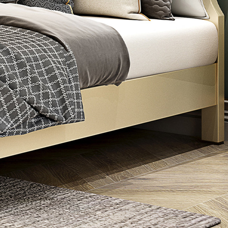 Traditional Upholstered Headboard Standard Bed Mattress Included with Legs