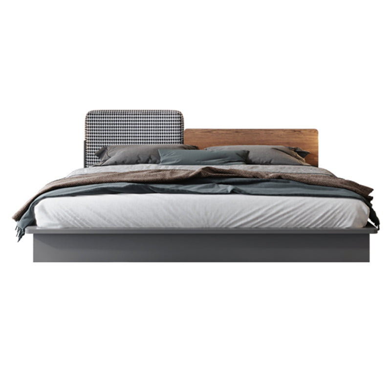 Upholstered Headboard Platform Bed Frame Lift Up Storage Platform Bed Dark Grey