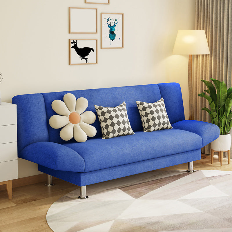 29.52" H Linen Armless Convertible Sleeper Sofa for Living Room