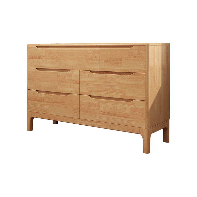 15.7" D Mid-Century Modern Chest Drawers Included Accent Chest in Oak