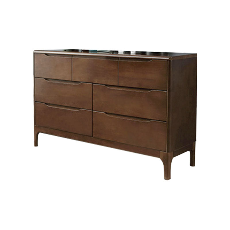 15.7" D Mid-Century Modern Chest Drawers Included Accent Chest in Oak