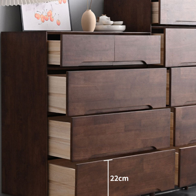 Mid Century Solid Wood Chest 29.5" Wide Drawers Included Chest