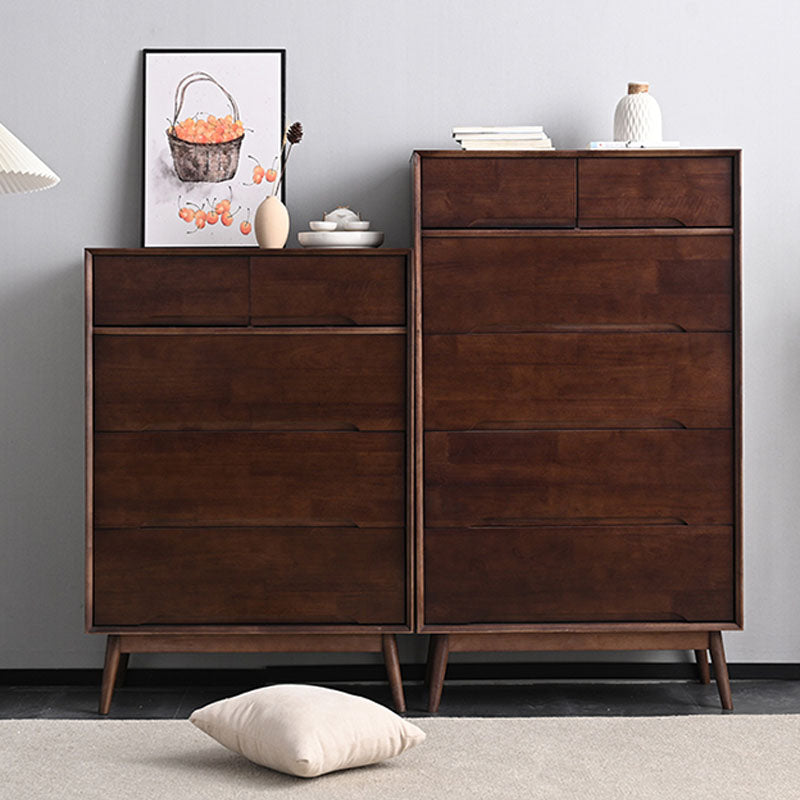 Mid Century Solid Wood Chest 29.5" Wide Drawers Included Chest