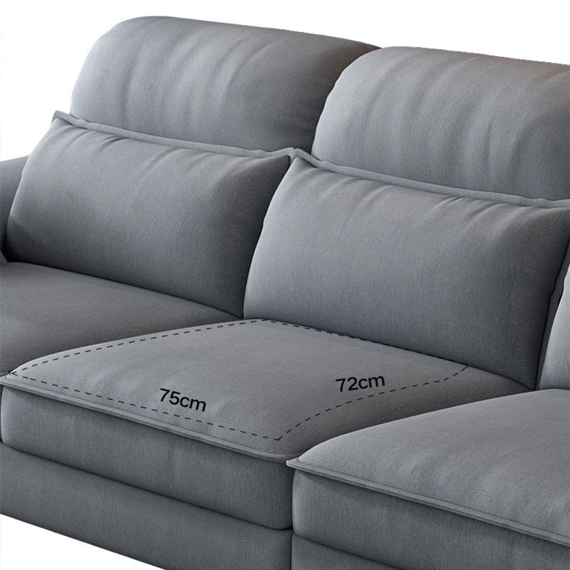 4-seat Modern Sectional 138.58" Wide Fabric Loose Back Sectional