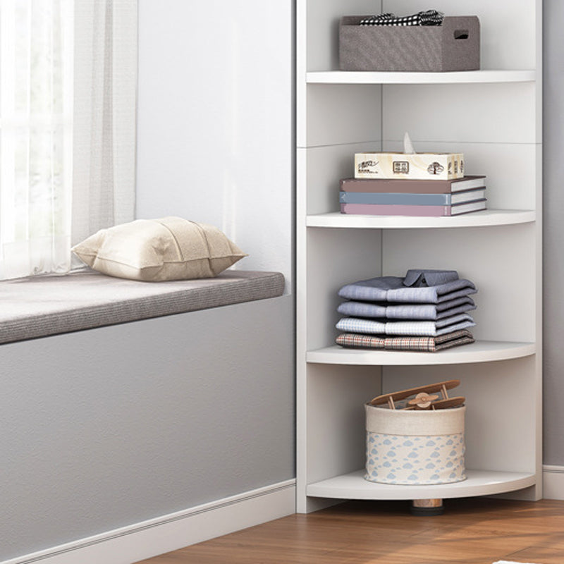 70.9" Tall Corner Triangle Cabinet Contemporary 6 - Shelf Simple Cabinet