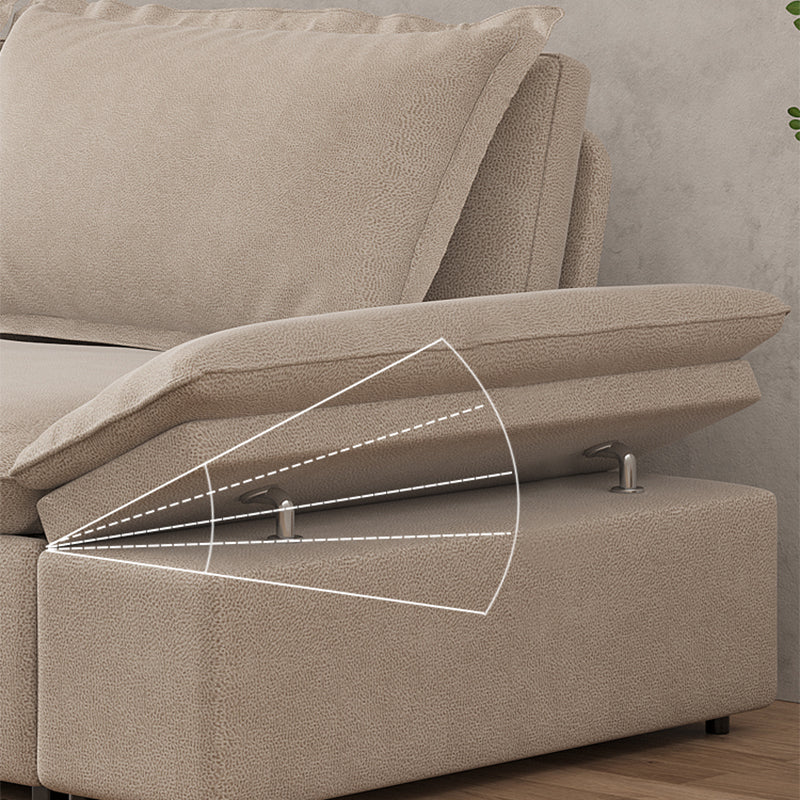 Beige Faux leather Sleeper Sofa 32.28" Wide Sofa Bed with Detachable Mattress