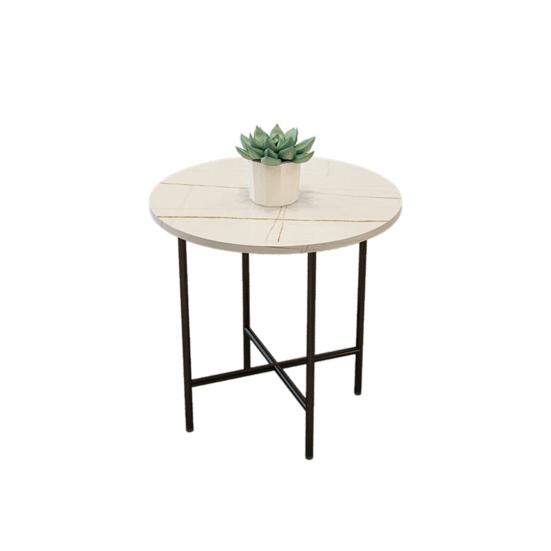 Glam Cocktail Table 4 Legs Slate Round/Oval Coffee Table Set