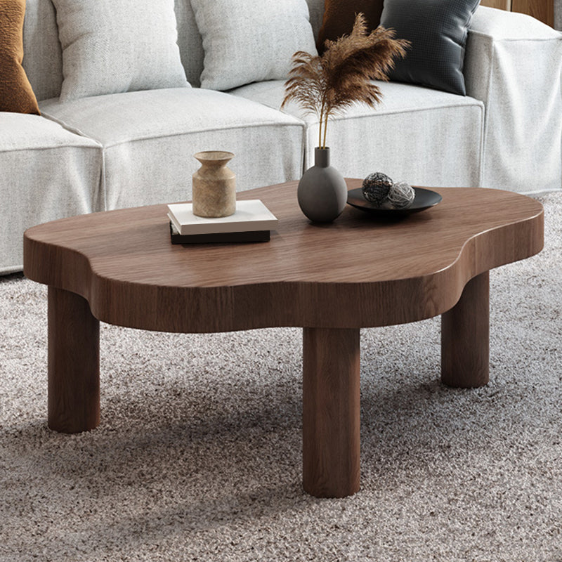 Nordic Cocktail Table 3 Legs Solid Wood Free Form Nesting Coffee Table