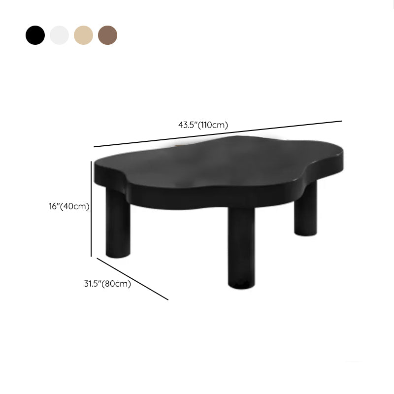 Nordic Cocktail Table 3 Legs Solid Wood Free Form Nesting Coffee Table