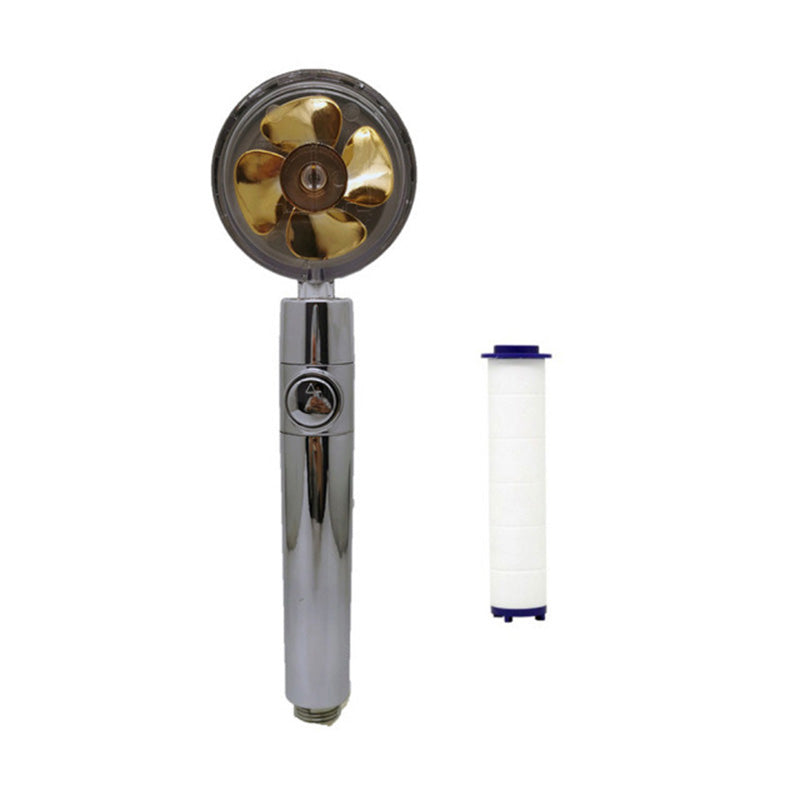 Plastic Handheld Shower Head Standard Round Spray Head with Swivel