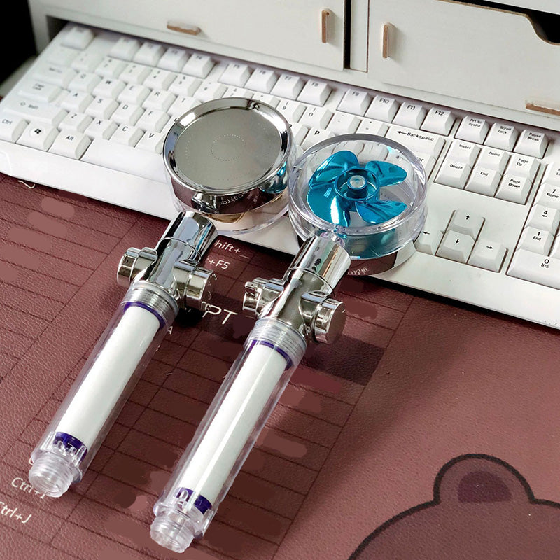 Plastic Handheld Shower Head Standard Round Spray Head with Swivel