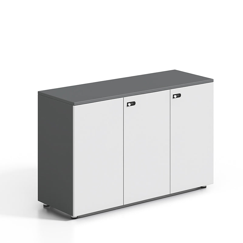 Contemporary Filing Cabinet Wood File Cabinet with Lock and Storage
