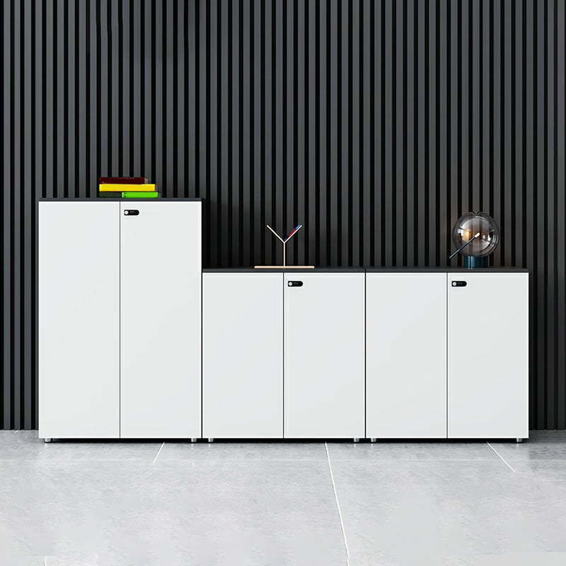 Contemporary Filing Cabinet Wood File Cabinet with Lock and Storage
