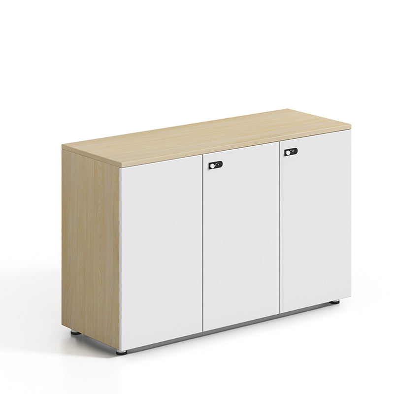 Contemporary Filing Cabinet Wood File Cabinet with Lock and Storage