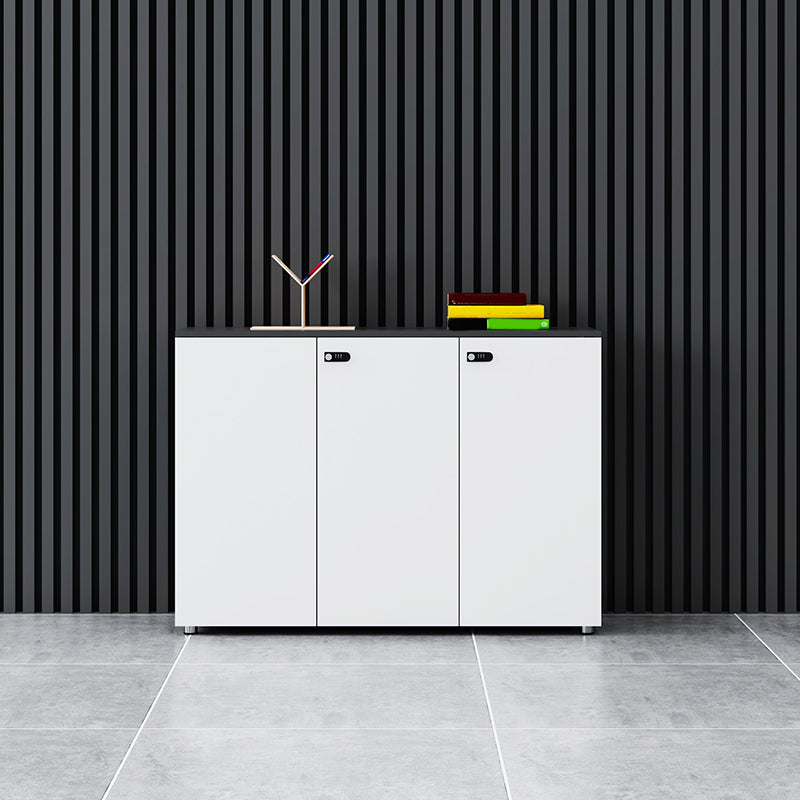 Contemporary Filing Cabinet Wood File Cabinet with Lock and Storage