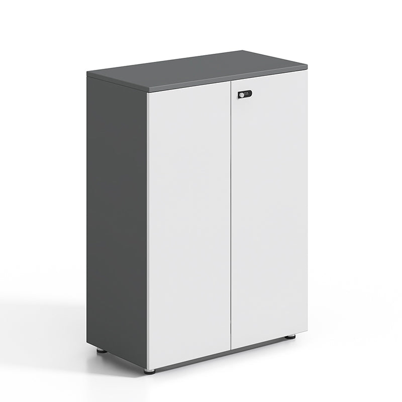 Contemporary Filing Cabinet Wood File Cabinet with Lock and Storage