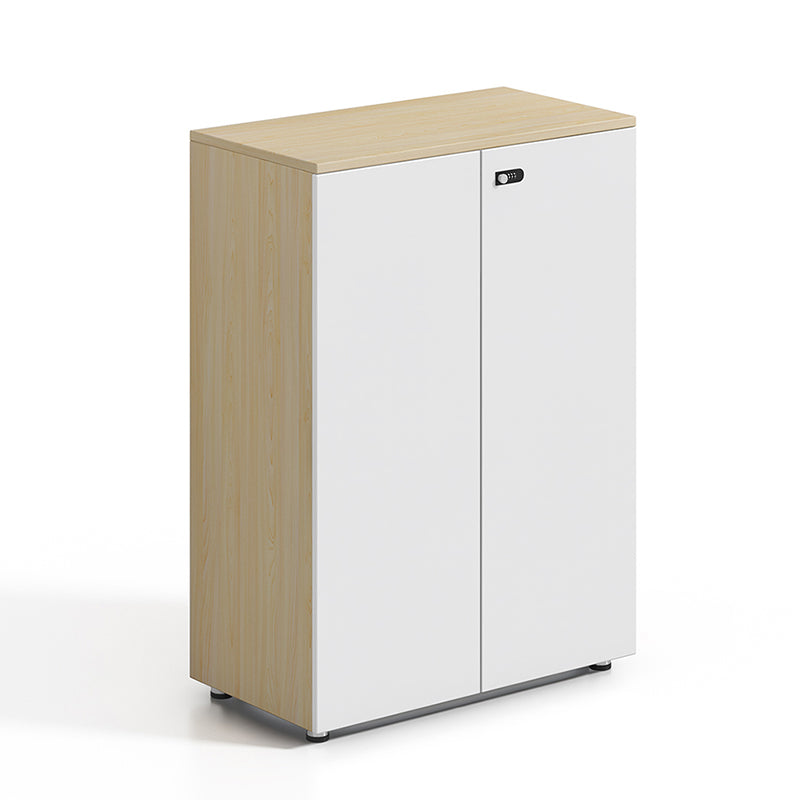 Contemporary Filing Cabinet Wood File Cabinet with Lock and Storage