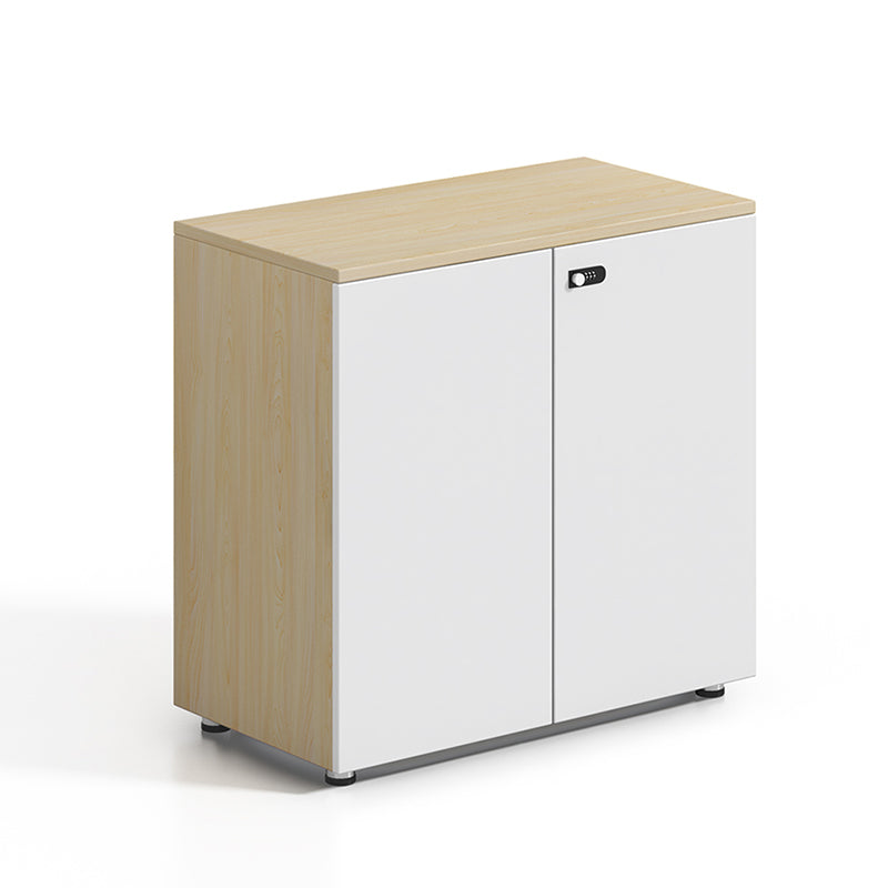 Contemporary Filing Cabinet Wood File Cabinet with Lock and Storage