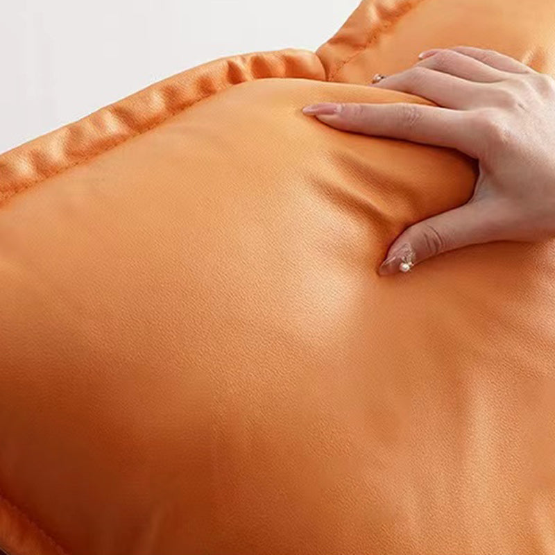 Modern Glider Chair Pure Color Cushions Rocking Chair with Dark Legs