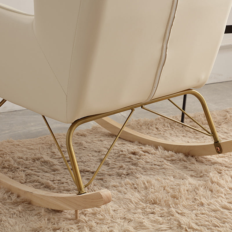 Single Sofa Rocking Chair Indoor Living Room Rocking Chair with Ottoman