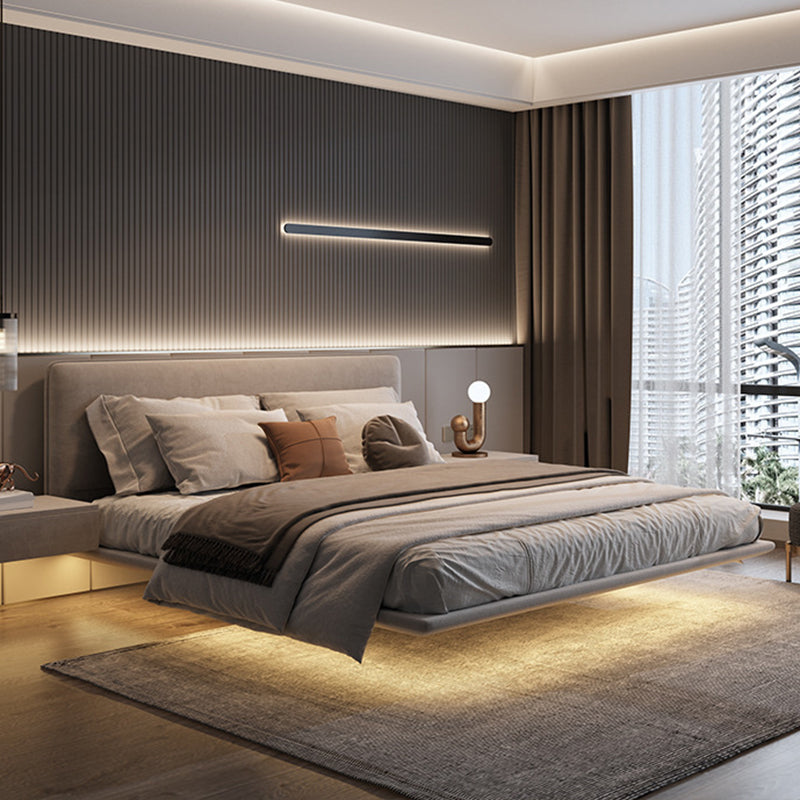 Mid-Century Modern Daybed Pine Wood Foam Rectangular Bed Frame for Home