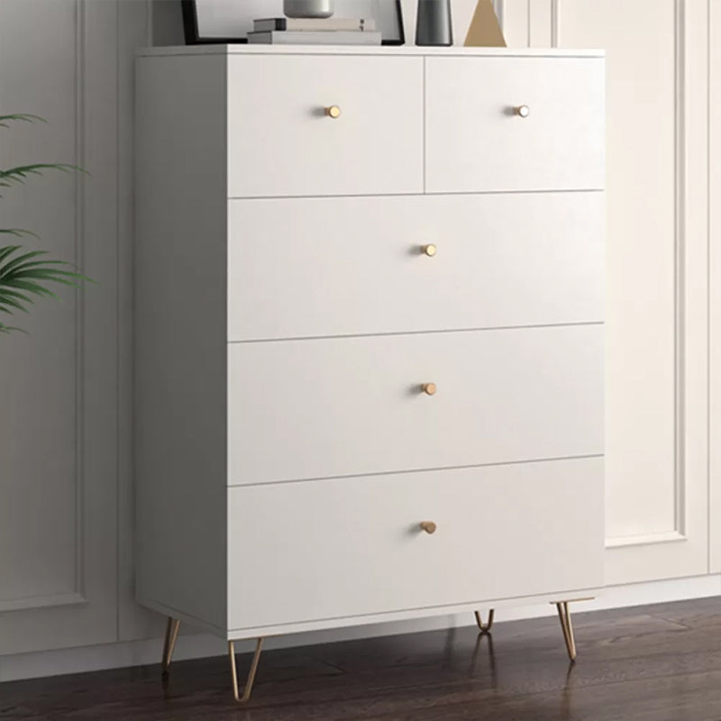 Glam Chest Bedroom Engineered Wood 16" Wide Storage Chest with Drawers