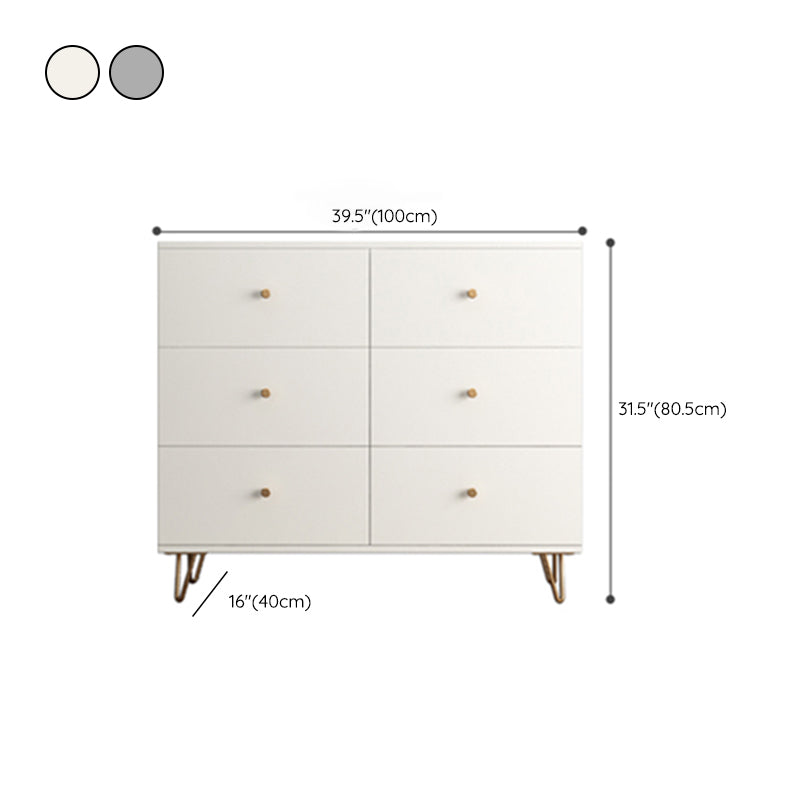 Glam Chest Bedroom Engineered Wood 16" Wide Storage Chest with Drawers