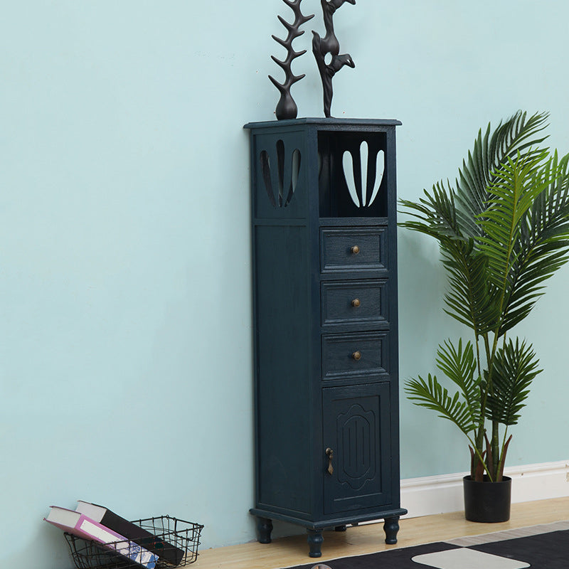 Nautical Bedroom Wooden Storage Chest Vertical 12" W Chest with Drawers