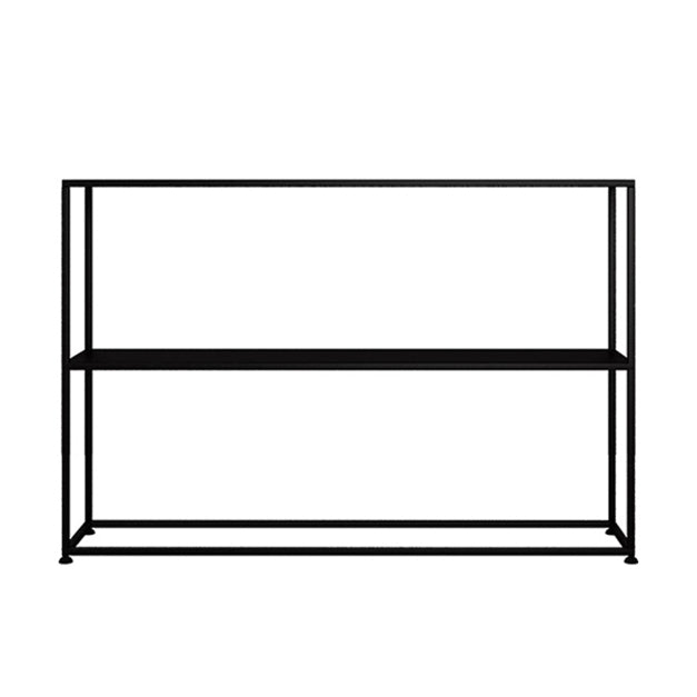 31.5" Tall Modern Console Table Iron Accent Table with Shelf