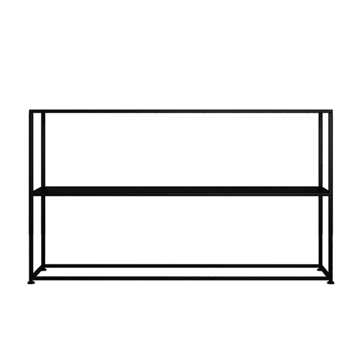31.5" Tall Modern Console Table Iron Accent Table with Shelf