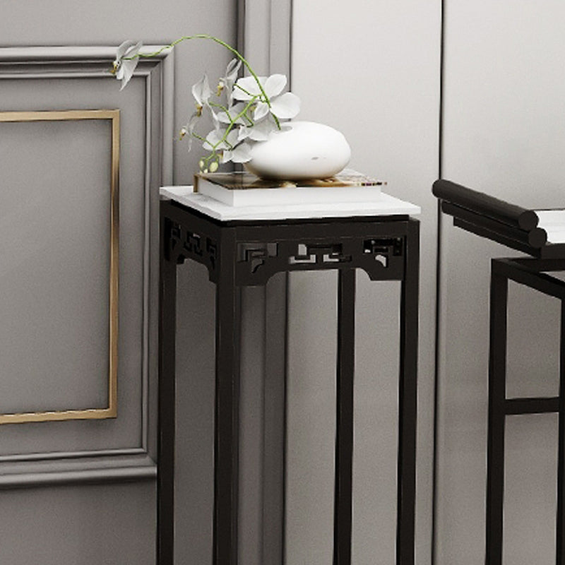 31.5" Tall Marble Table Glam 1-Shelf Console Accent Table for Hall