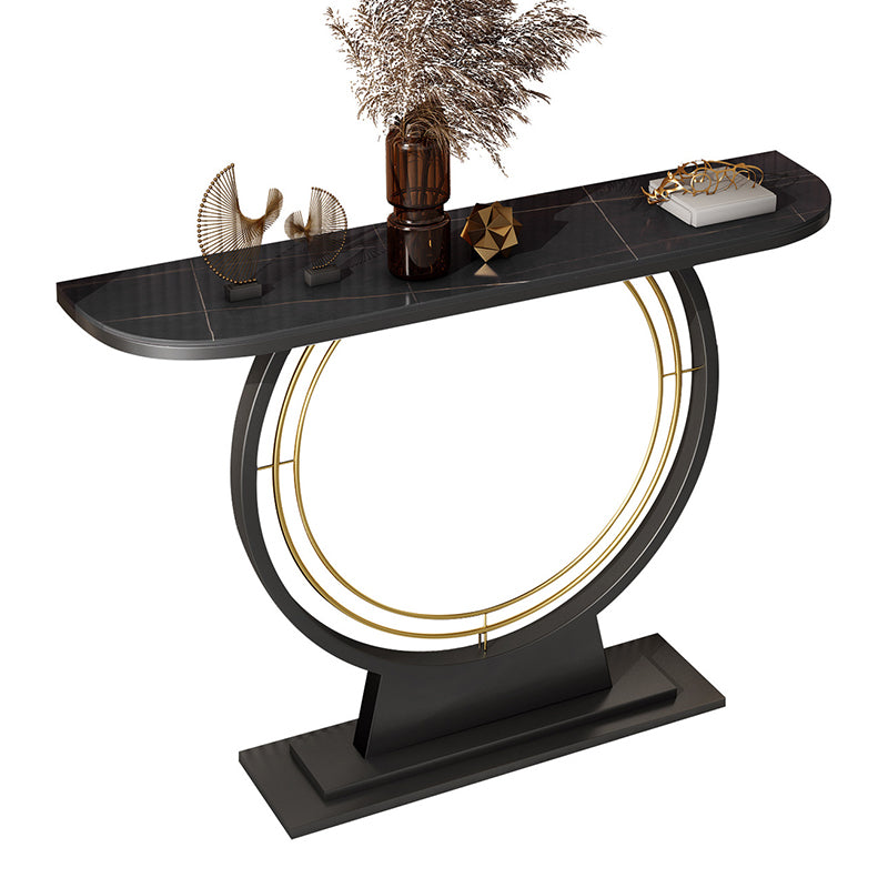 Contemporary Console Table Antique Finish Console Sofa Table