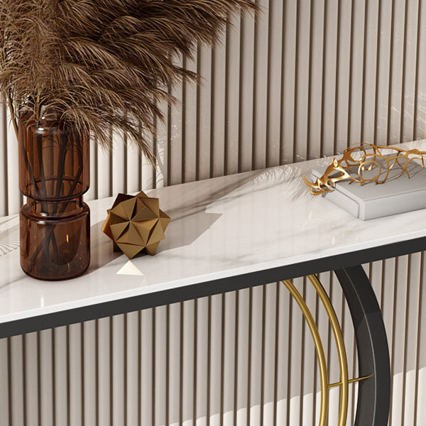 Contemporary Console Table Antique Finish Console Sofa Table