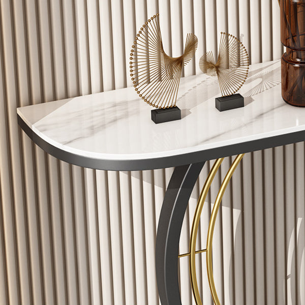 Contemporary Console Table Antique Finish Console Sofa Table