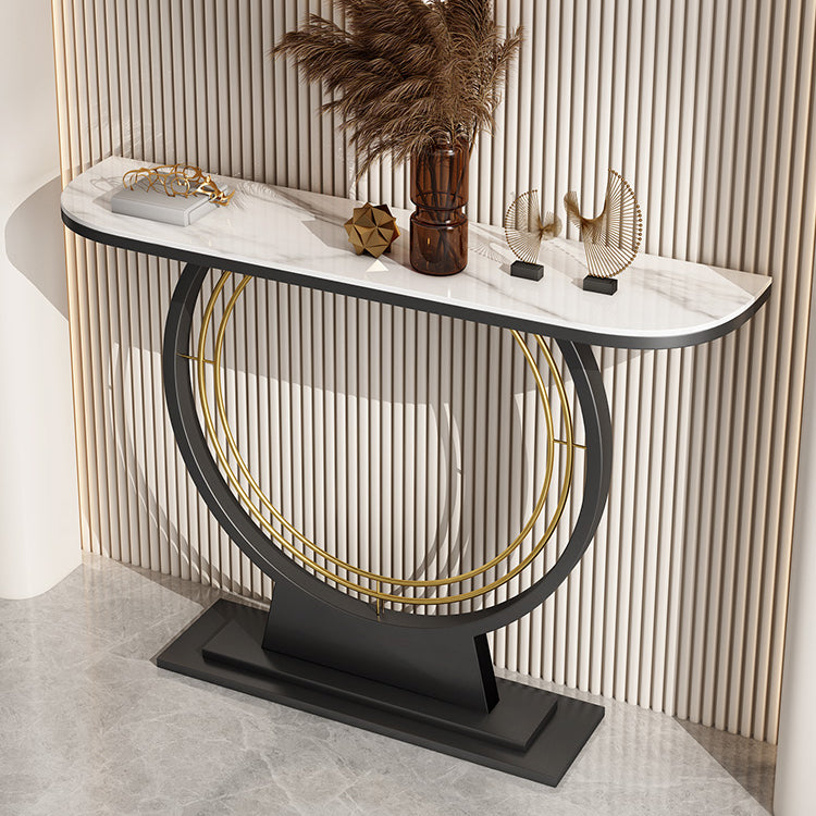 Contemporary Console Table Antique Finish Console Sofa Table