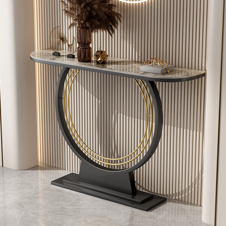 Contemporary Console Table Antique Finish Console Sofa Table