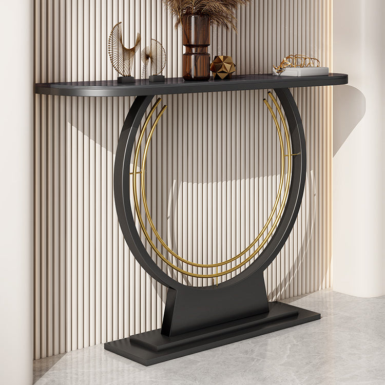 Contemporary Console Table Antique Finish Console Sofa Table