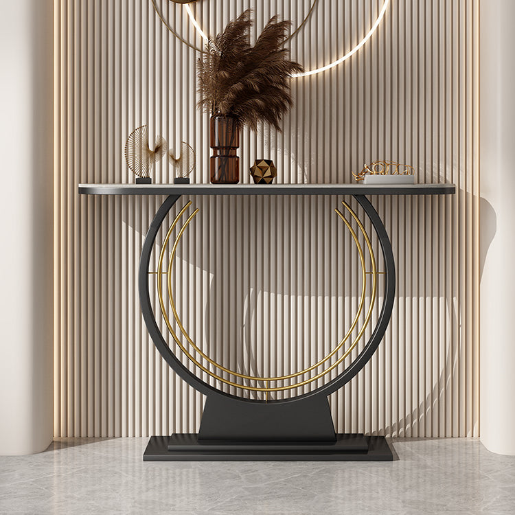 Contemporary Console Table Antique Finish Console Sofa Table