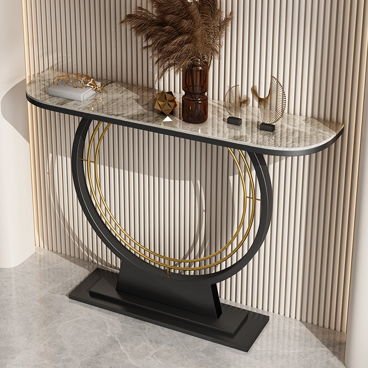 Contemporary Console Table Antique Finish Console Sofa Table