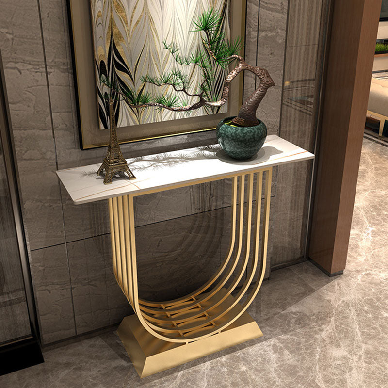 Glam Console Accent Table Antique Finish Rectangle Sofa Console Table