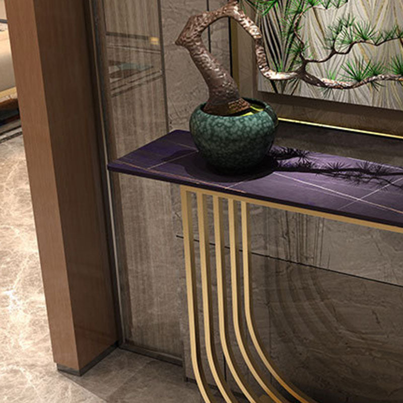 Glam Console Accent Table Antique Finish Rectangle Sofa Console Table