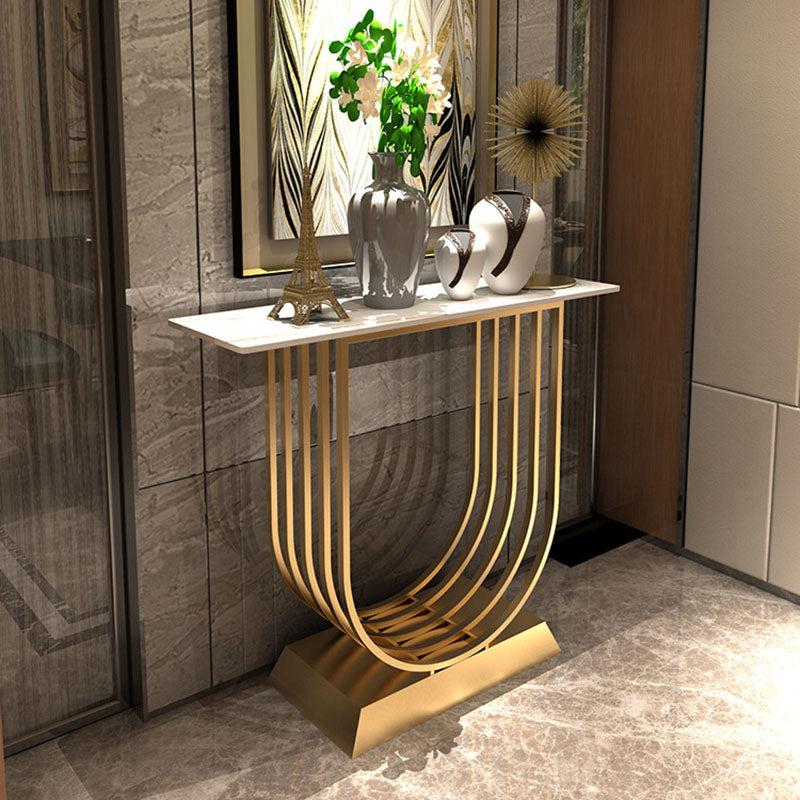 Glam Console Accent Table Antique Finish Rectangle Sofa Console Table